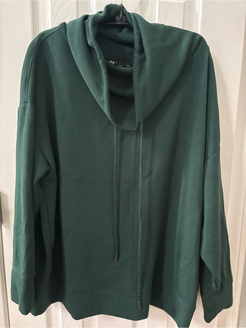 Jones New York Wonen’s Forest Green Crewneck Hoodie Sweater